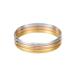 Femme Luzaka Bracelets<3 Joncs acier doré or, argenté et doré rose. Diam 6,5cm (M)