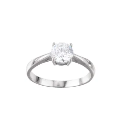 Femme Luzaka Bagues|Bagues<Bague acier Luz zircon blanc