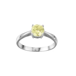 Femme Luzaka Bagues|Bagues<Bague acier Luz zircon jaune