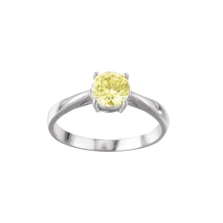 Femme Luzaka Bagues|Bagues<Bague acier Luz zircon jaune