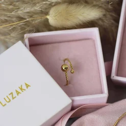 Femme Luzaka Bagues<Bague Asio acier doré or