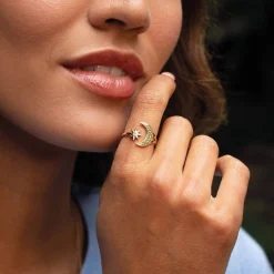 Femme Luzaka Bagues<Bague Astéria acier doré or