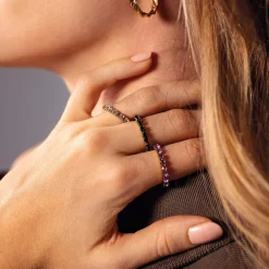 Femme Luzaka Bagues<Bague Avenue strass verts
