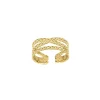Femme Luzaka Bagues<Bague Chaines acier doré or