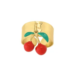 Femme Luzaka Bagues<Bague Cherry acier doré or