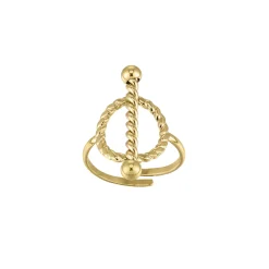 Femme Luzaka Bagues<Bague Corazon acier doré or