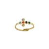 Femme Luzaka Bagues<Bague Croix zircons colorés