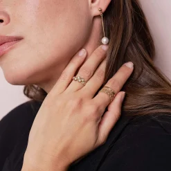 Femme Luzaka Bagues<Bague Etoile soleil acier doré or