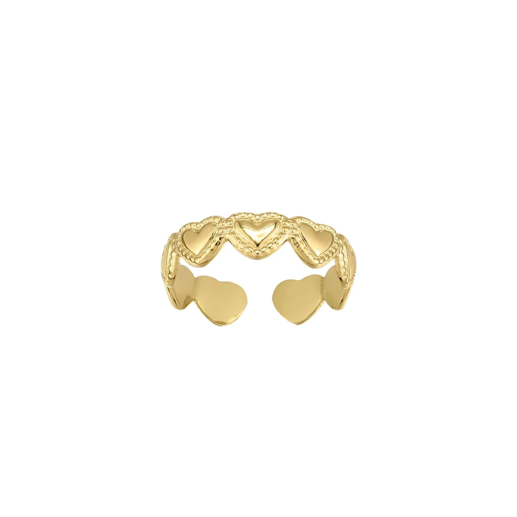 Femme Luzaka Bagues<Bague Forever love acier doré or