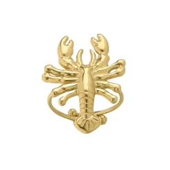 Femme Luzaka Bagues<Bague Homard acier doré or