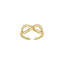 Femme Luzaka Bagues<Bague infini Eve acier doré or