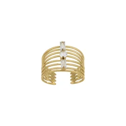 Femme Luzaka Bagues<Bague Karisa acier doré or
