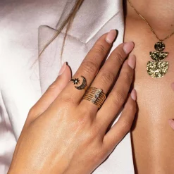 Femme Luzaka Bagues<Bague Karisa acier doré or