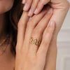Femme Luzaka Bagues<Bague Laila acier doré or