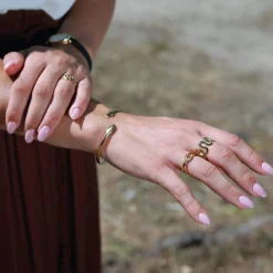 Femme Luzaka Bagues<Bague Laila acier doré or