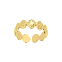 Femme Luzaka Bagues<Bague Leucate acier doré or