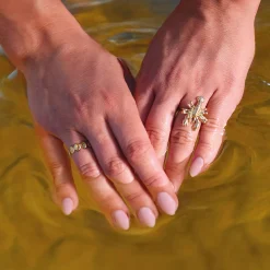 Femme Luzaka Bagues<Bague Leucate acier doré or