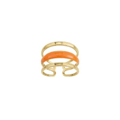 Femme Luzaka Bagues<Bague Lona orange acier doré or