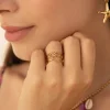 Femme Luzaka Bagues<Bague Louisa acier doré or