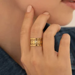 Femme Luzaka Bagues<Bague Lucie acier doré or