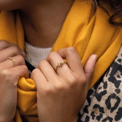 Femme Luzaka Bagues<Bague Maeva acier doré or