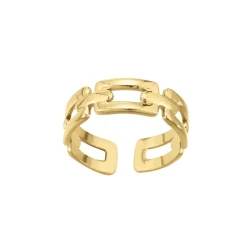 Femme Luzaka Bagues<Bague Maillons acier doré or