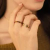 Femme Luzaka Bagues<Bague Mains acier doré or