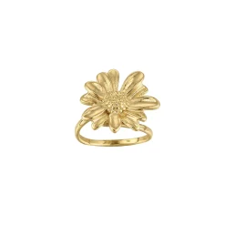 Femme Luzaka Bagues<Bague Marguerite acier doré or