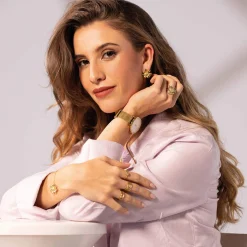 Femme Luzaka Bagues<Bague Marguerite acier doré or