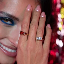 Femme Luzaka Bagues<Bague Mila Strass blanc