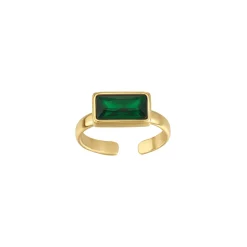 Femme Luzaka Bagues<Bague Mila Strass vert