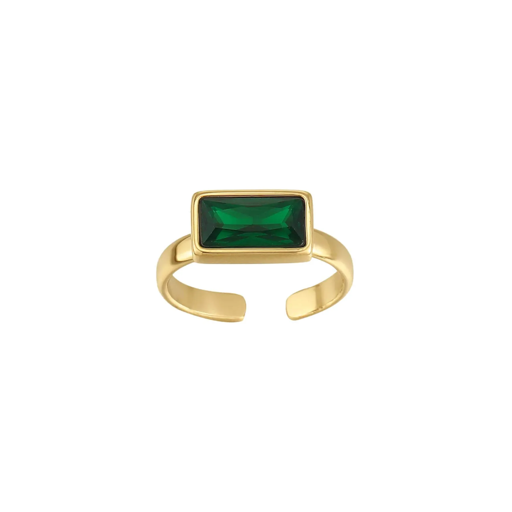 Femme Luzaka Bagues<Bague Mila Strass vert