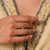 Femme Luzaka Bagues<Bague Nadia acier doré or Pin Africain