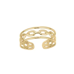 Femme Luzaka Bagues<Bague Nata acier doré or