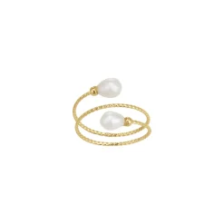 Femme Luzaka Bagues<Bague Olivia acier doré or et nacre