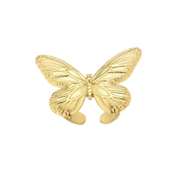 Femme Luzaka Bagues<Bague Papillon acier doré or