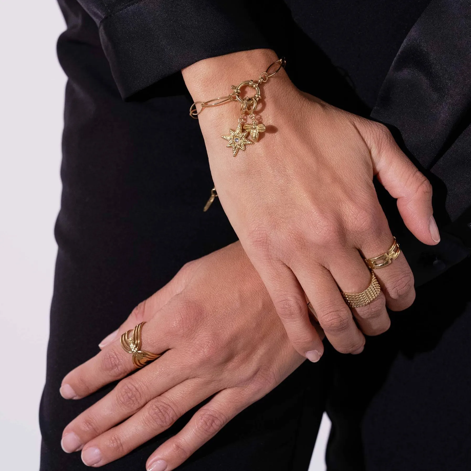 Femme Luzaka Bagues<Bague Perles acier