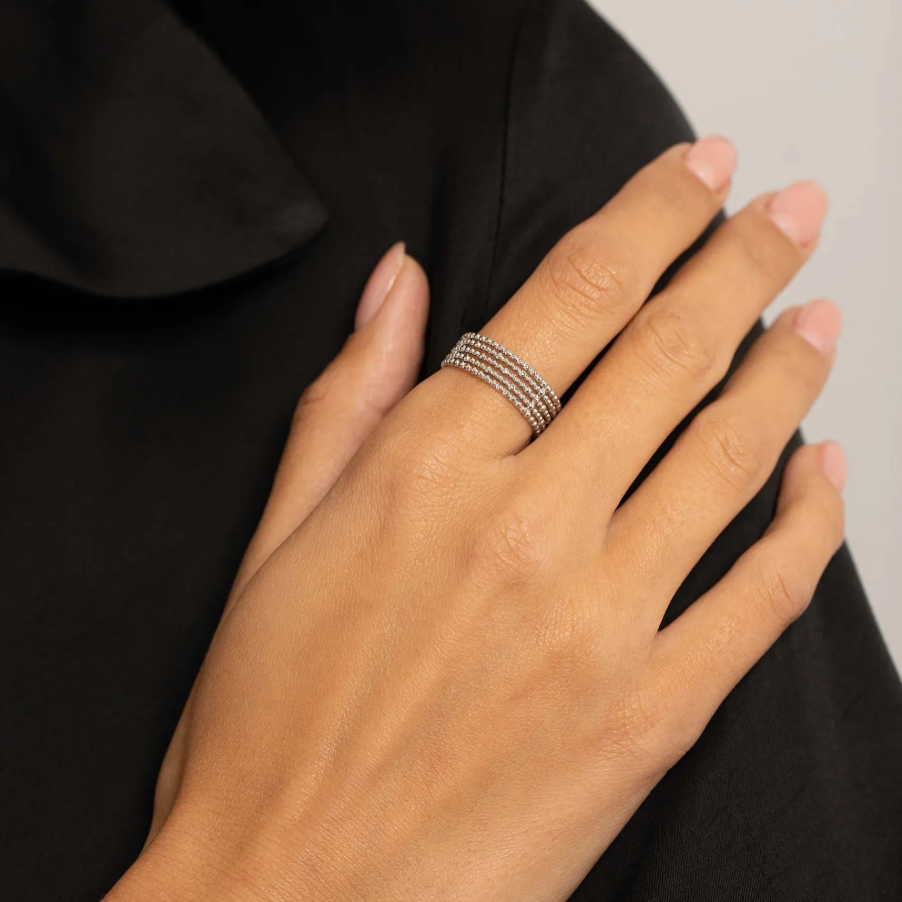 Femme Luzaka Bagues<Bague Perline acier