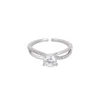 Femme Luzaka Bagues<Bague Princesse argentée strass