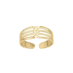 Femme Luzaka Bagues<Bague Rialto acier doré or