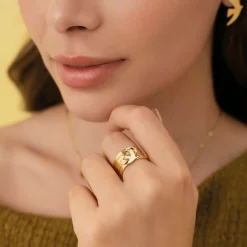 Femme Luzaka Bagues<Bague Samoa acier doré or