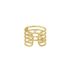 Femme Luzaka Bagues<Bague Saturne acier doré or