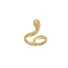 Femme Luzaka Bagues<Bague Serpentin acier doré or