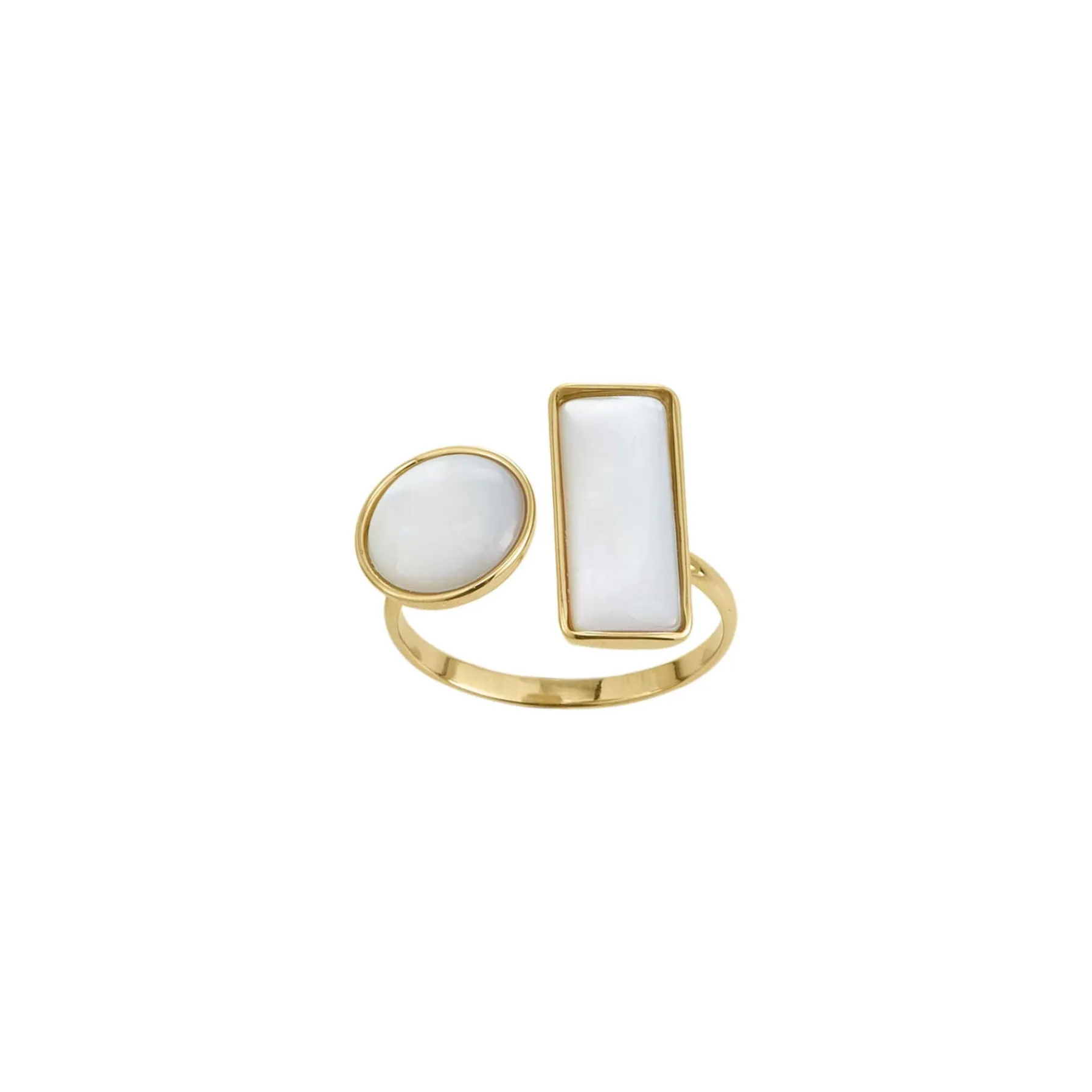 Femme Luzaka Bagues<Bague Sola acier doré or nacre