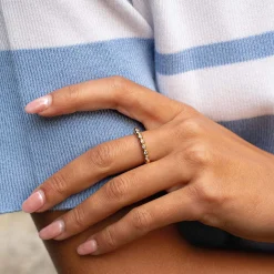 Femme Luzaka Bagues<Bague Storia zircons acier doré or