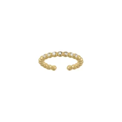 Femme Luzaka Bagues<Bague Storia zircons acier doré or