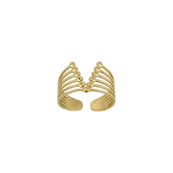Femme Luzaka Bagues<Bague Valéria acier doré or
