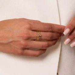 Femme Luzaka Bagues<Bague Vénus acier doré or