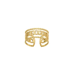 Femme Luzaka Bagues<Bague Yka acier doré or