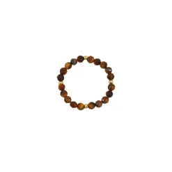 Femme Luzaka Bagues<Bague Yoko Oeil de tigre acier doré or